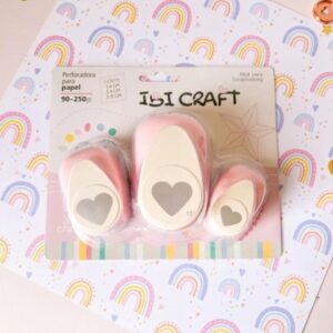 PERFORADORA IBICO SET  CORAZONES X 3 (16MM25MM38MM)