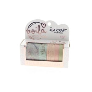 CINTA WASHI TAPE IBICO 5 ROLLOS 4 MTS BUTTERFLIES