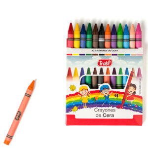 CRAYONES TRABI X 12 UN DE CERA SURTIDO
