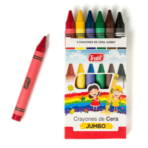 CRAYONES TRABI JUMBO X 6 UN SURTIDO