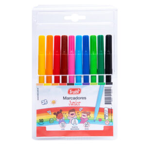 MARCADOR TRABI ESCOLAR X 10 UN AL AGUA JUNIOR BLISTER