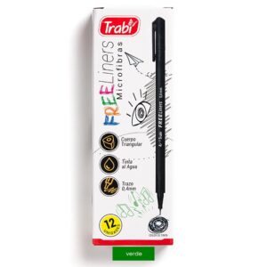 MARCADOR TRABI FREE LINER VERDE X 12 UN