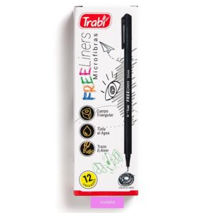 MARCADOR TRABI FREE LINER VIOLETA X 12 UN