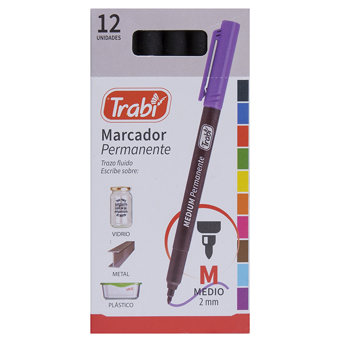 MARCADOR TRABI PUNTA MEDIA PERMANENTE 2.5 MM