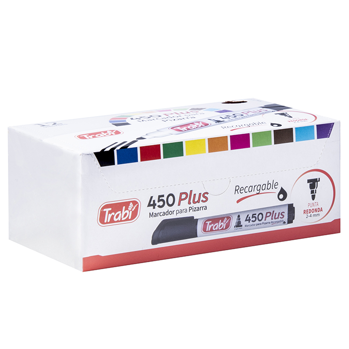 MARCADOR TRABI 450 PIZARRA BLANCA X 12 UN