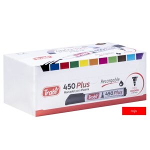 MARCADOR TRABI 450 PIZARRA BLANCA ROJO X 12 UN