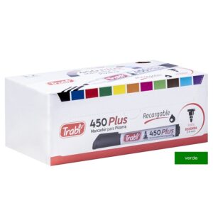 MARCADOR TRABI 450 PIZARRA BLANCA VERDE X 12 UN