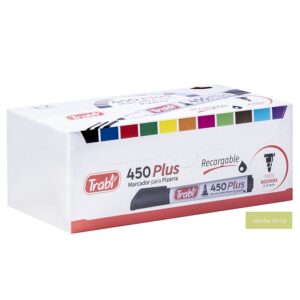 MARCADOR TRABI 450 PIZARRA BLANCA VERDE CLARO X 12 UN