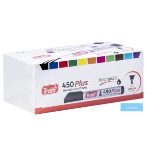 MARCADOR TRABI 450 PIZARRA BLANCA CELESTE X 12 UN