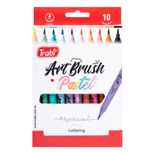 MARCADOR TRABI ART BRUSH PASTEL X 10 UN SURTIDO