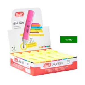 RESALTADOR TRABI HIGH TEXTER VERDE FLUO X 10 UN