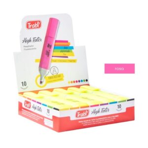 RESALTADOR TRABI HIGH TEXTER ROSA FLUO X 10 UN