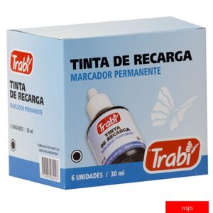 TINTA TRABI PERMANENTE ROJO 410-411 GOTERO