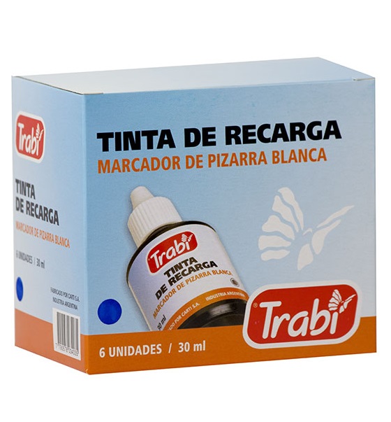TINTA TRABI PIZARRA BLANCA GOTERO 30 CM3
