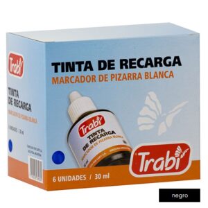 TINTA TRABI PIZARRA BLANCA NEGRO GOTERO 30 CM