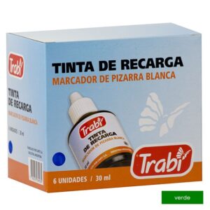 TINTA TRABI PIZARRA BLANCA VERDE GOTERO 30 CM