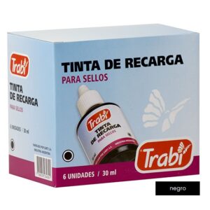 TINTA TRABI SELLOS NEGRO GOTERO 30 CM3