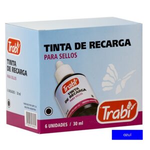 TINTA TRABI SELLOS AZUL GOTERO 30 CM3