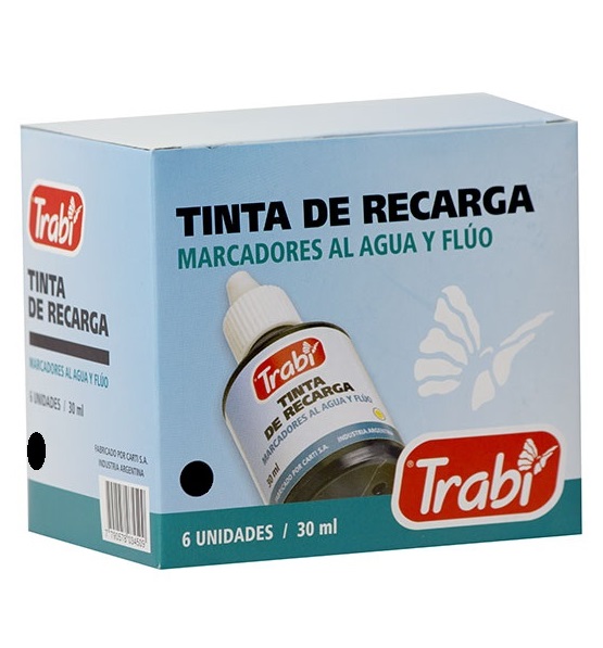 TINTA TRABI AL AGUA GOTERO 30 CM3