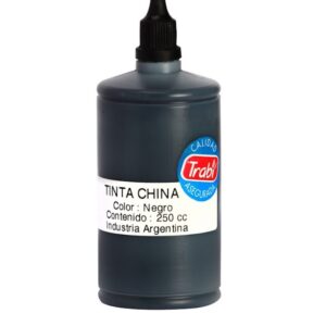 TINTA CHINA TRABI NEGRA GOTERO 250 CM3