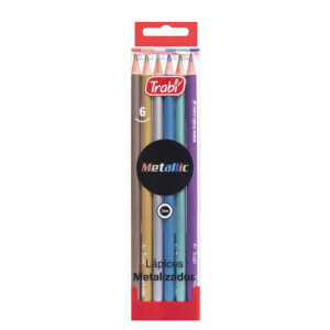 LAPICES COLORES TRABI METALIZADO X 6 UN SURT