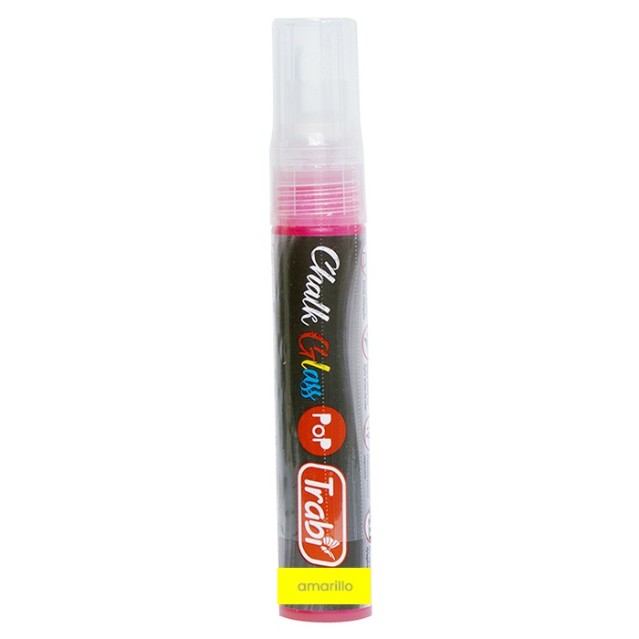 MARCADOR TRABI CHALK POP 6-15 MM AMARILLO FLUO BX1