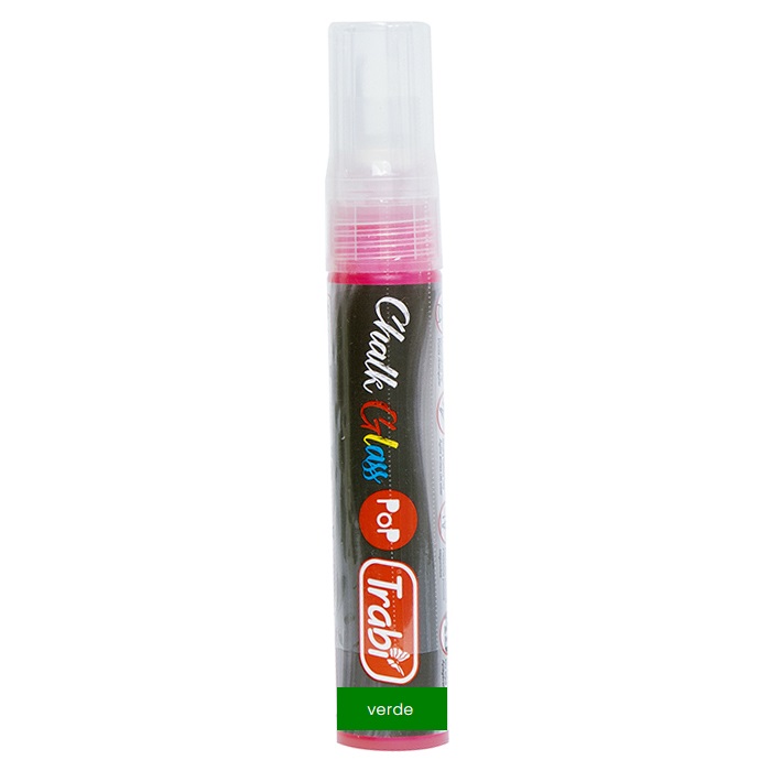 MARCADOR TRABI CHALK POP 6-15 MM VERDE FLUO BX1