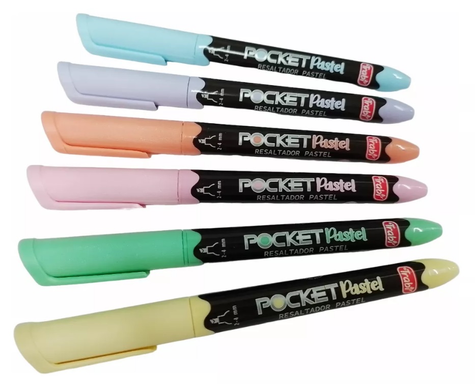 RESALTADOR TRABI POCKET PASTEL X 12 ROSA