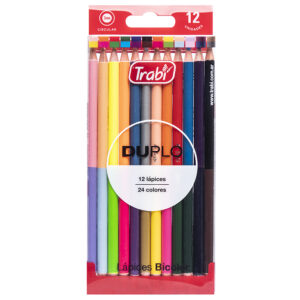 LAPICES COLORES TRABI X 12 DUPLO