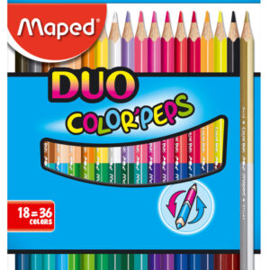 LAPICES COLORES MAPED DUO X 18 UN (36 COLORES) ESTUCHE