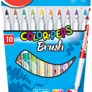 MARCADOR MAPED BRUSH (PTA BLANDA) X 10 COLORES ESTUCHE