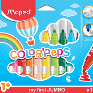 MARCADOR MAPED JUMBO X 12 UN ESTUCHE