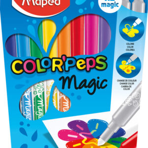 MARCADOR MAPED COLOR' PEPS MAGIC X 12 UN ESTUCHE