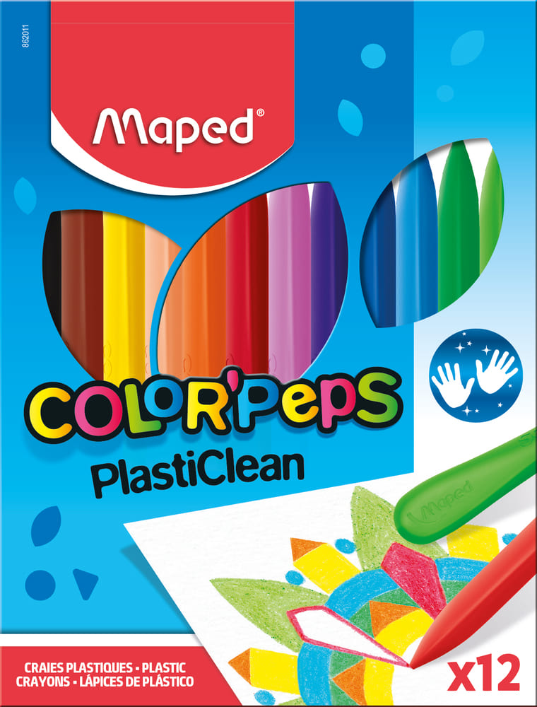 PINTURITAS MAPED PLASTICAS X 12 UN ESTUCHE