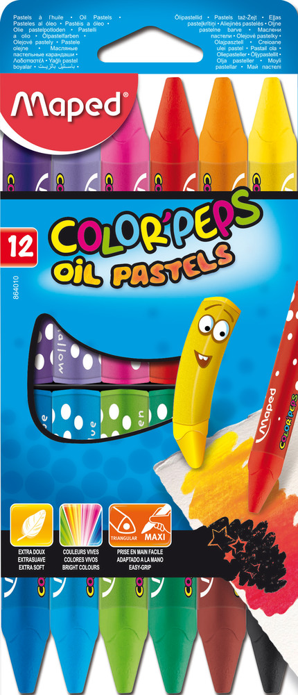 CRAYONES MAPED AL OLEO X 12 UN ESTUCHE