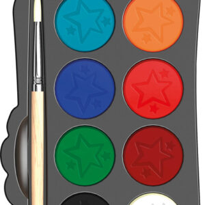 ACUARELA MAPED SUPER HEROES 12 COLORES + PINCEL
