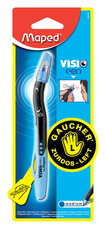BOLIGRAFO MAPED CAP VISIO ZURDO ADULTO X 1 UN BLISTER