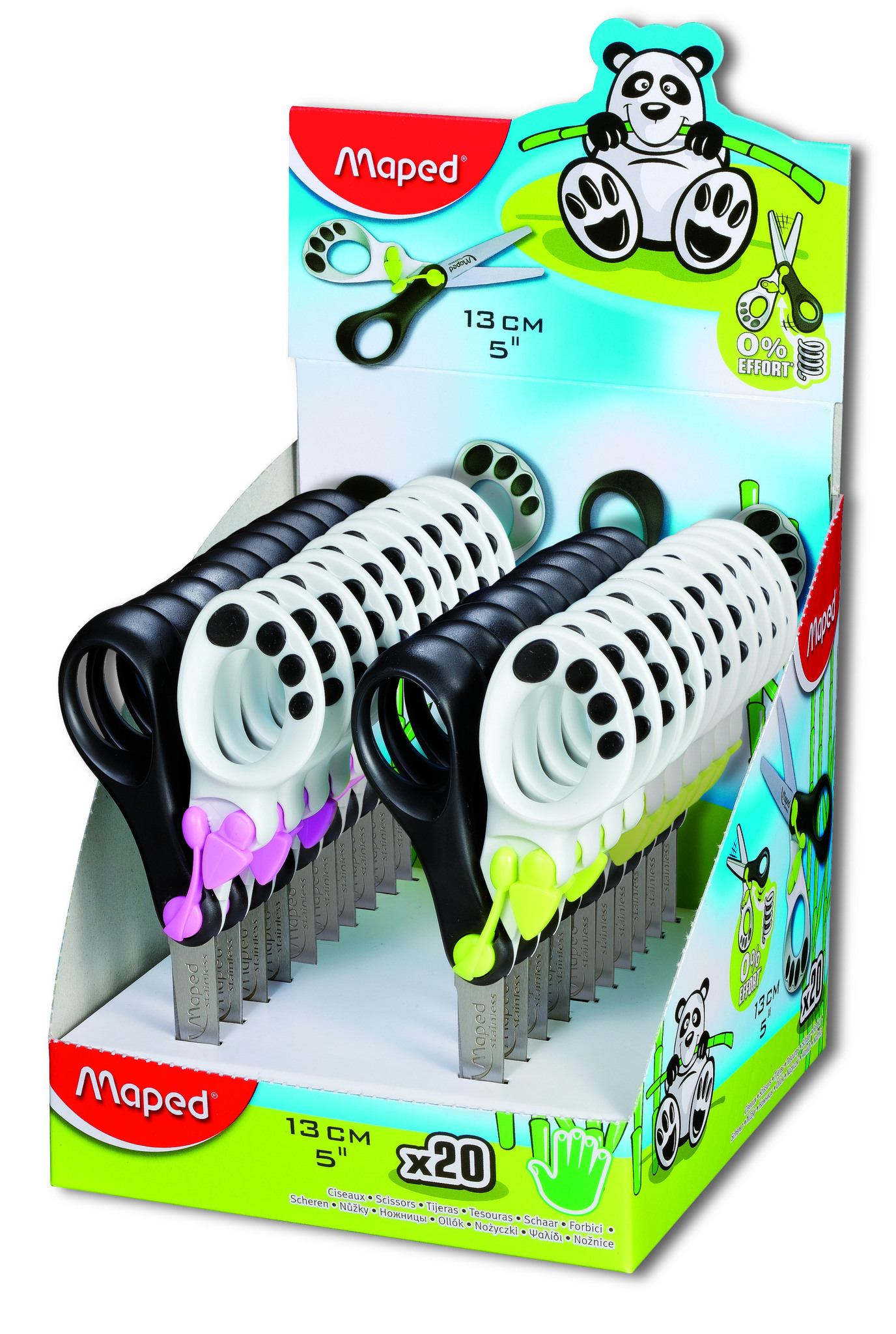 TIJERA MAPED KOOPY 13 CM X 20 UN DISPLAY