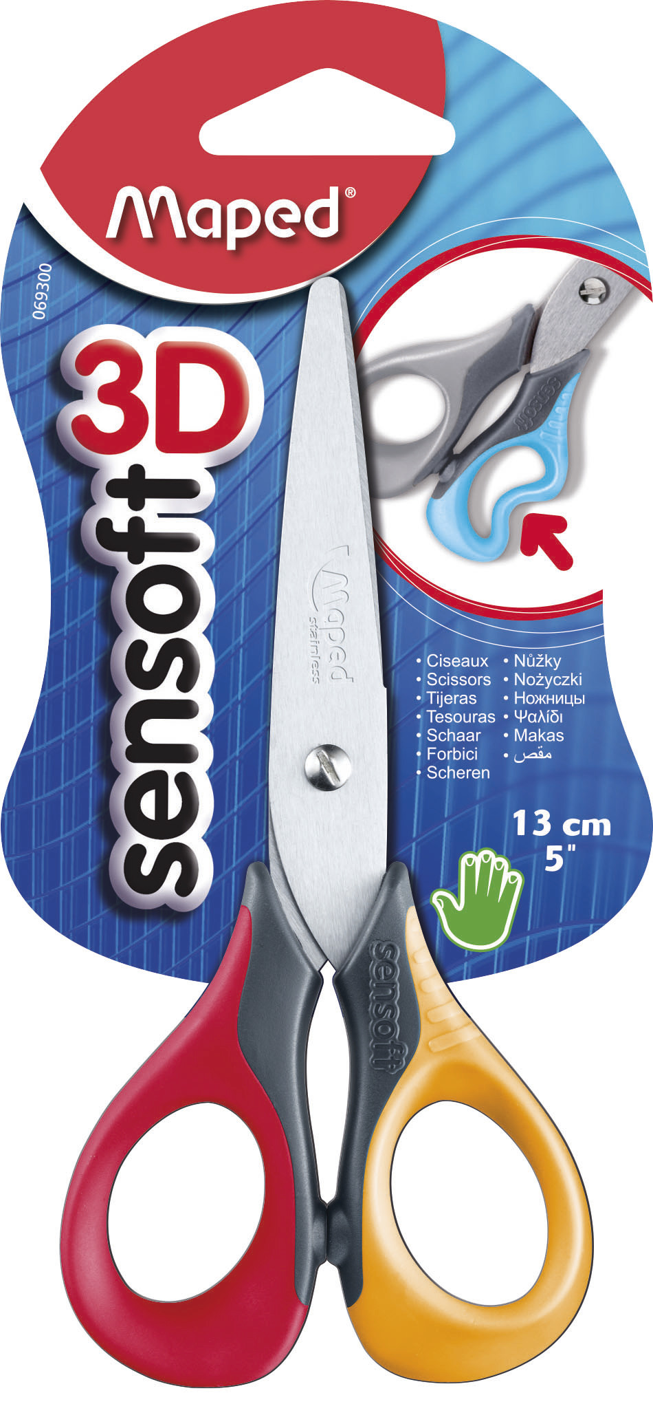 TIJERA MAPED SENSOFT 13 CM ZURDOS X 1 UN BL