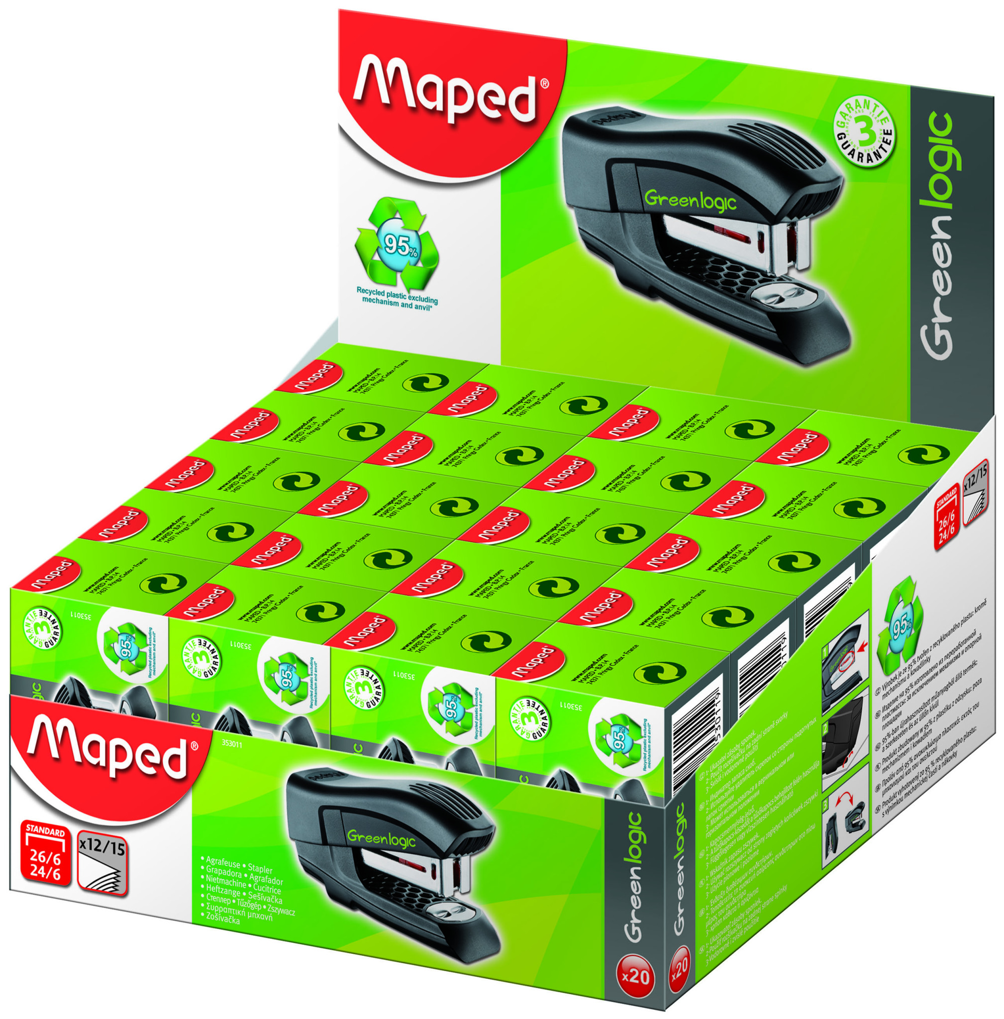 ABROCHADORA MAPED GREENLOGIC MINI Nº 26 - 6