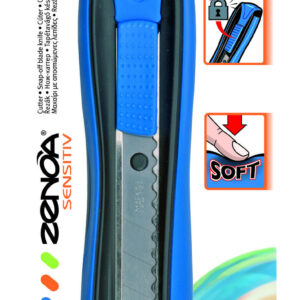 CUTTER MAPED ZENOA SENSITIV CUTTER 18MM C/GUIA METALI X 1 UN