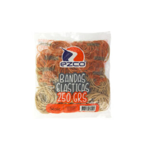 BANDAS ELASTICAS EZCO 250 GRS DIAM 38MM BOLSA