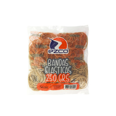 BANDAS ELASTICAS EZCO 250 GRS DIAM 38MM BOLSA