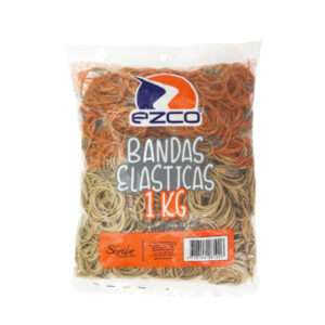 BANDAS ELASTICAS EZCO 1000 GRS DIAM 60MM BOLSA