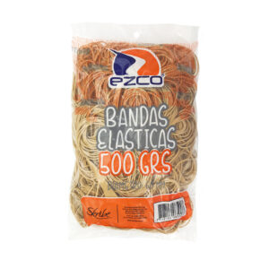 BANDAS ELASTICAS EZCO 500 GRS DIAM 60 MM BOLSA