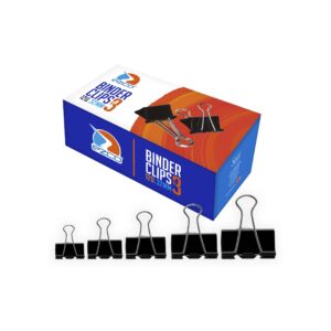 BINDER CLIPS EZCO NEGROS 19MM Nº 1 CAJITA X 12 UN