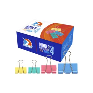 BINDER CLIPS EZCO COLOR 19MM Nº 1 CAJITAS X 12 UN