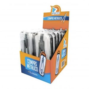 COMPAS EZCO METAL BASIC ESTUCHE DISP BOX X 12