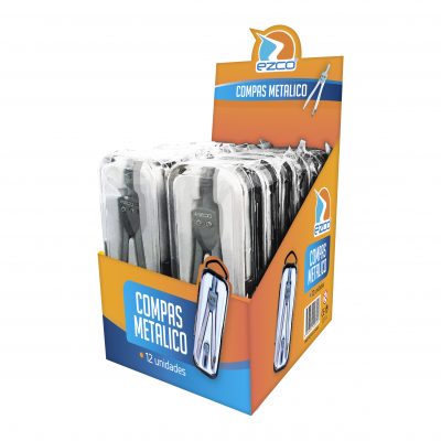 COMPAS EZCO METAL BASIC ESTUCHE DISP BOX X 12
