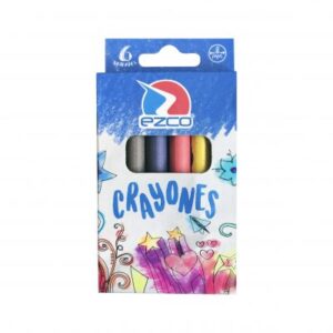 CRAYONES EZCO ESCOLAR X 6 UN 8MM